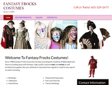 Tablet Screenshot of fantasyfrockscostumes.com